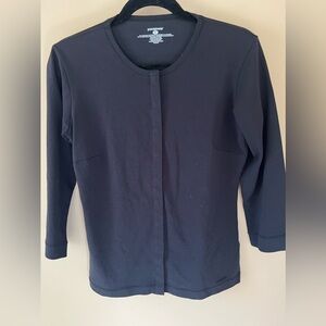 Patagonia Women’s Base Layer Black 3/4 Sleeve Shirt Size S Small Button Up